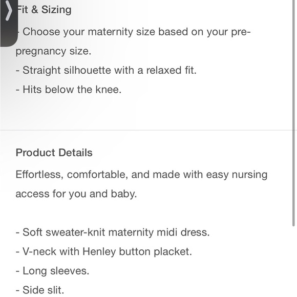 GAP MATERNITY Henley Midi Sweater Dress - Picture 5 of 12